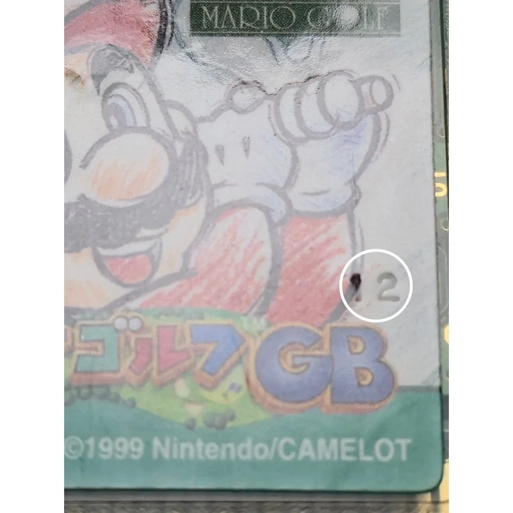 Mario Golf Japanese IMPORT (GBC) - 12 Stamp -‎ Game Boy Color - Authentic/Tested